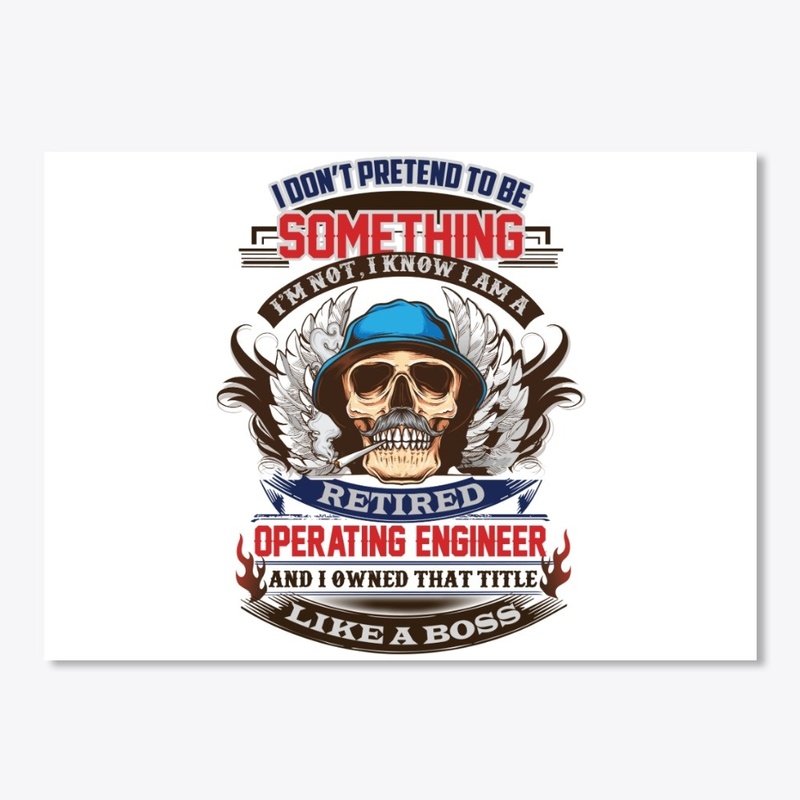 Boss Retired Operating Engineer Hoodie