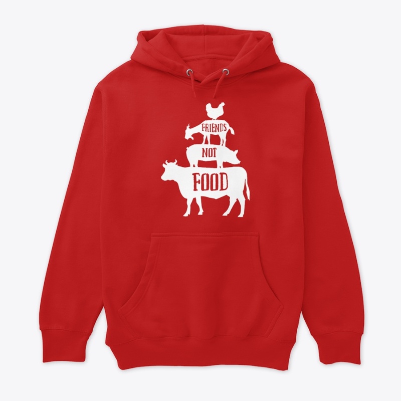 friends not food vegan friendly t shirt