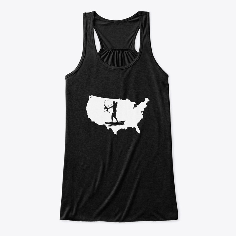 USA MAP BOW FISHING DESIGN