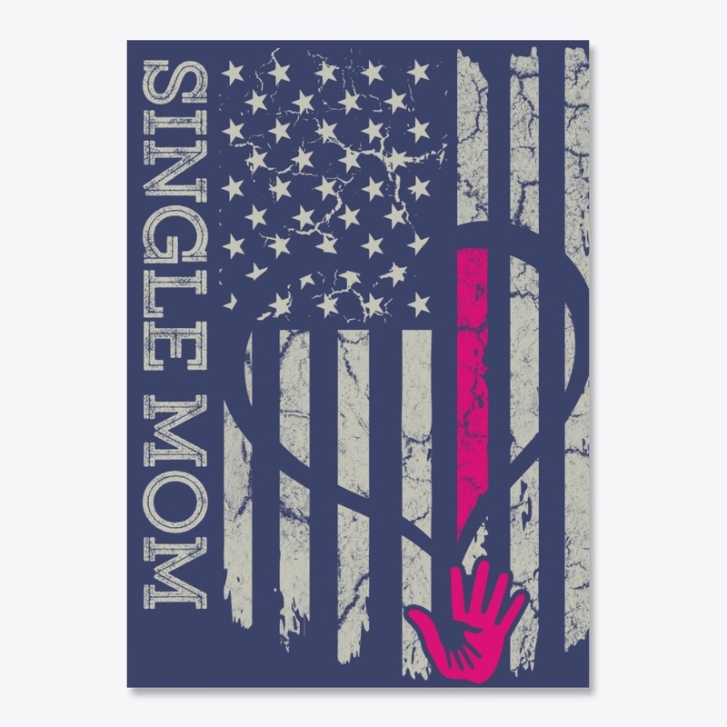 US Flag Single Mom Blanket
