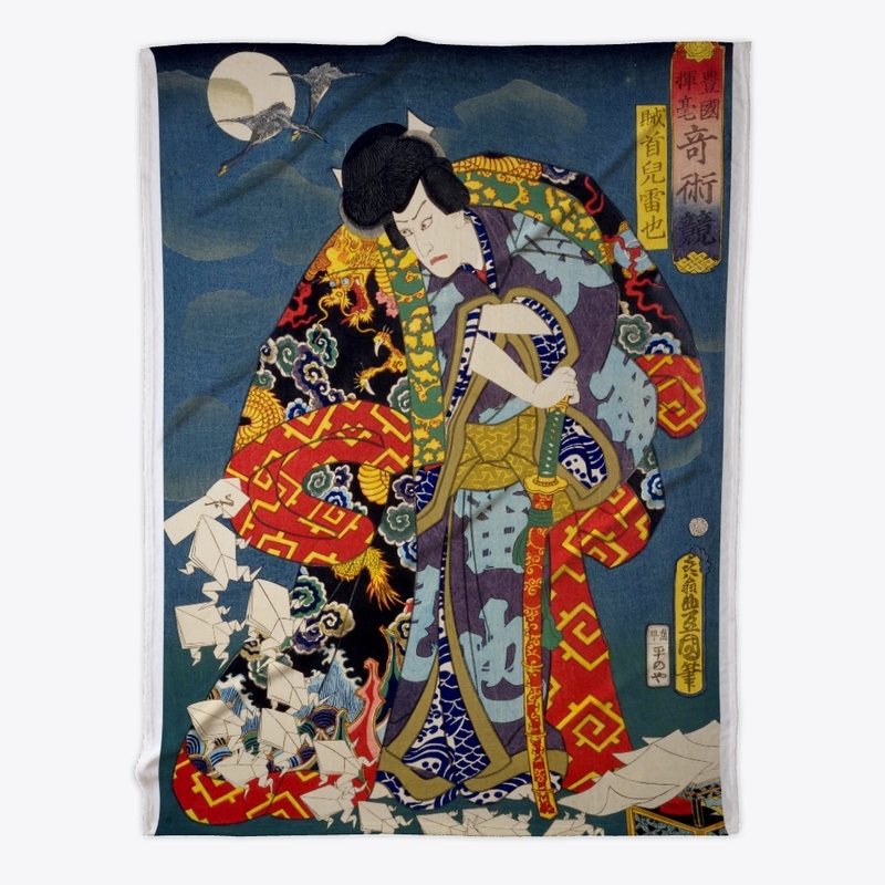 Japanese Ukiyo-e Art "Ninja Jiraiya"