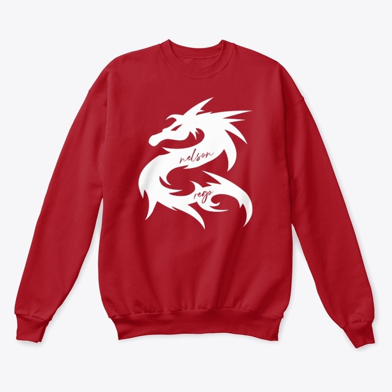 002W NELSON DRAGON LOGO - WHITE