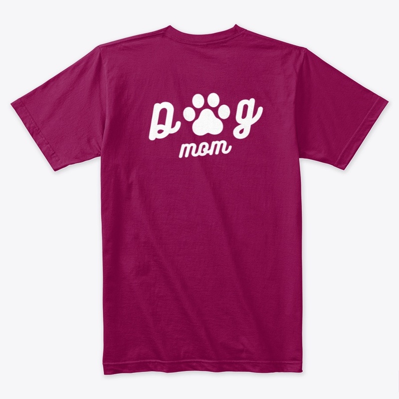Dog Mom w/Paw Prints Logo