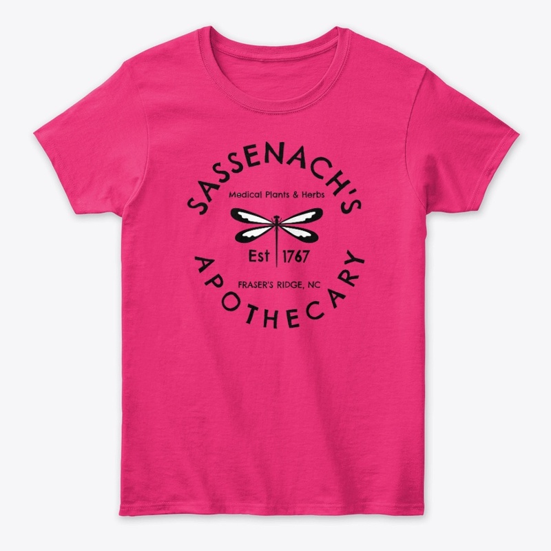 Sassenach's Apothecary Black Print Shirt
