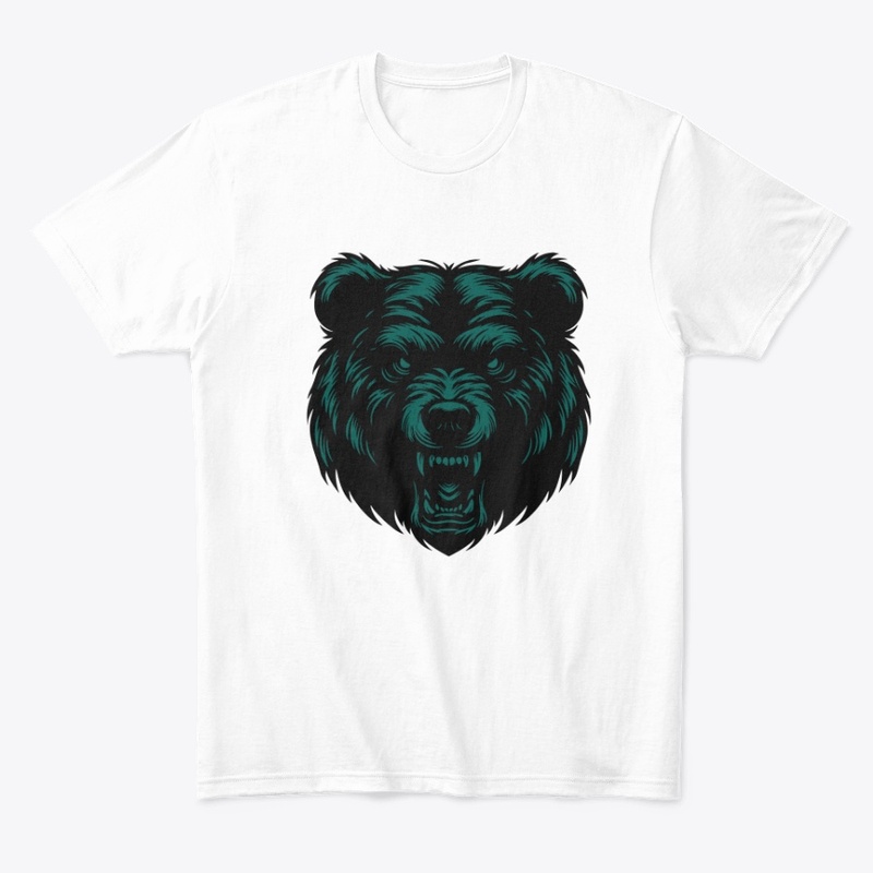 Angry Bear Head Design