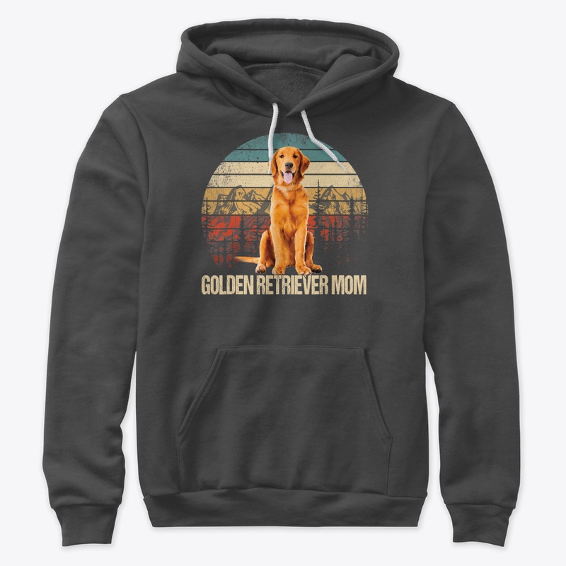Vintage Golden Retriever Mom Funny Dog