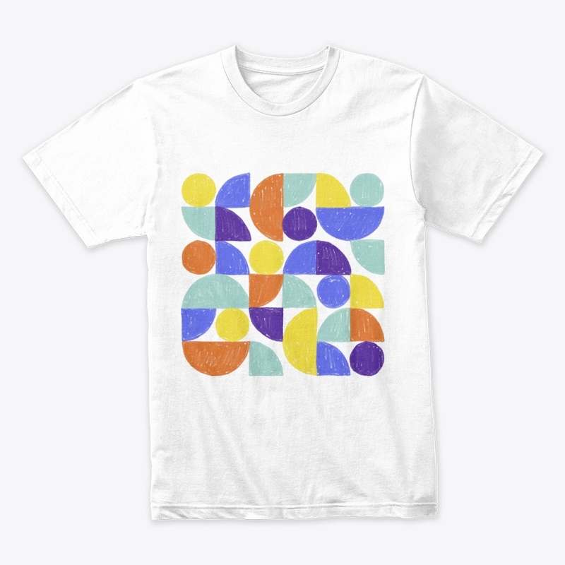 Multicolor Geometric T-shirt
