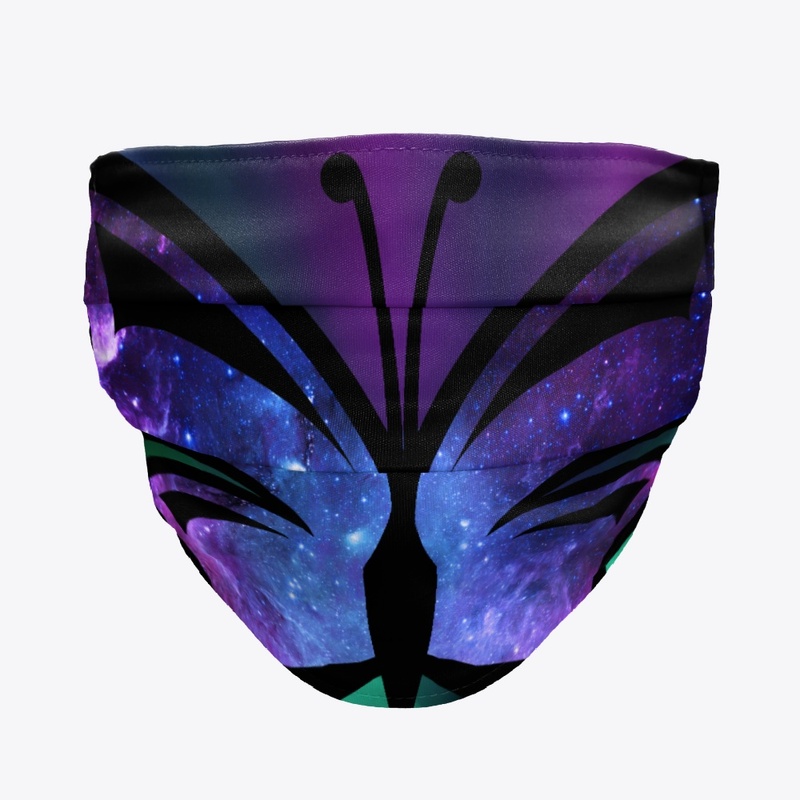 galaxy butterfly mask