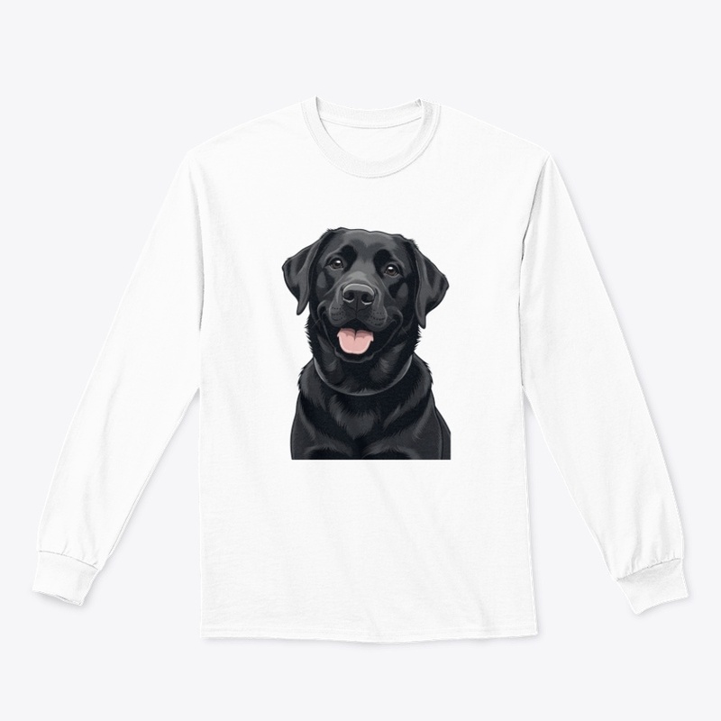 Happy Black Labrador Retriever