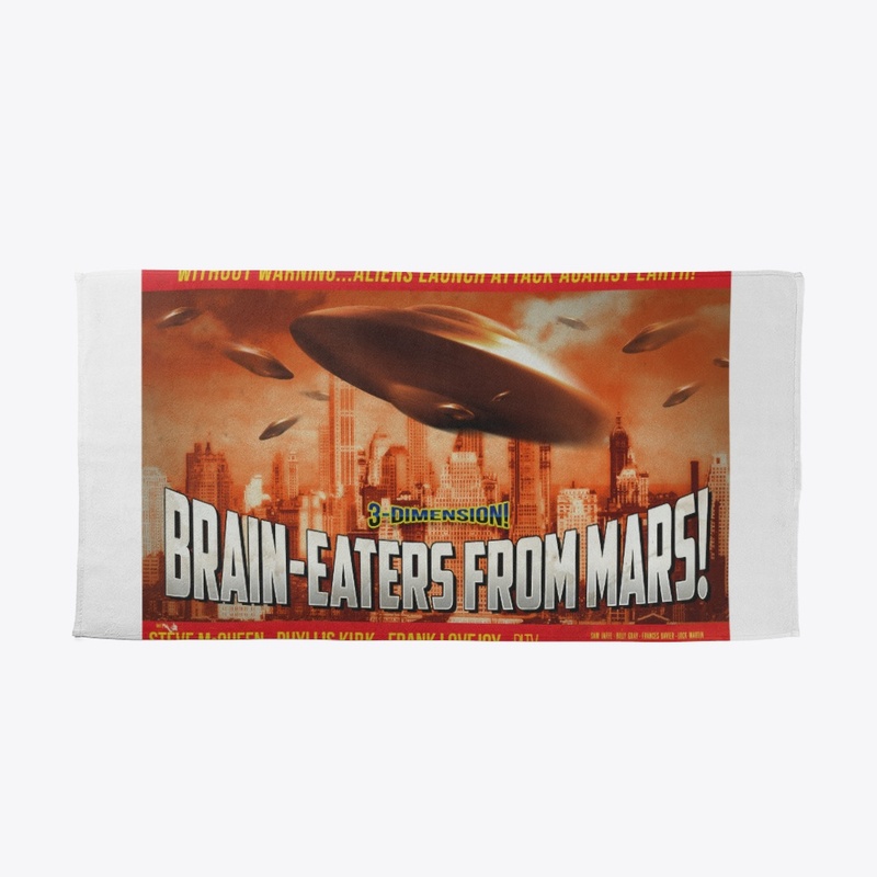 Brain-Eaters from Mars Retro Poster