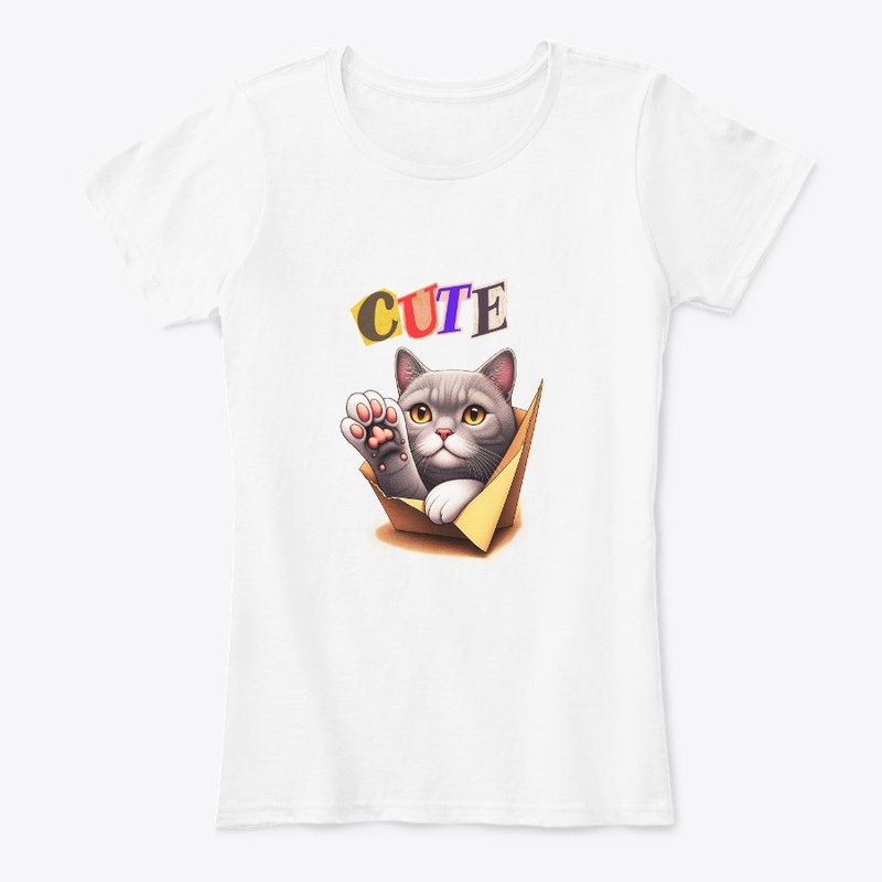 cat cute t shirt