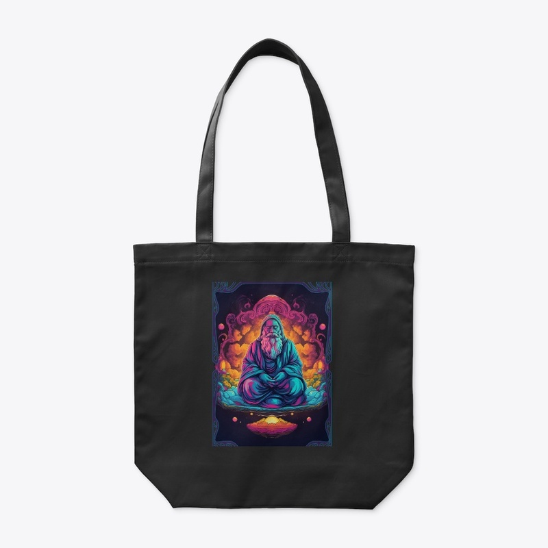 Trippy Celestial Monk/Buddha print