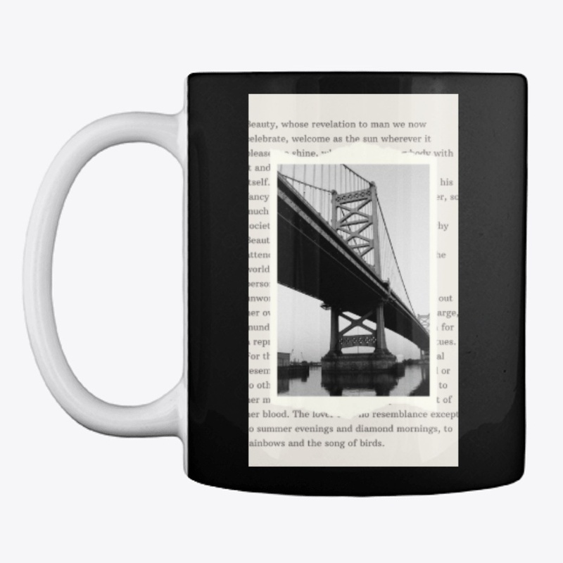 Black and White Newspaper-Philly Bridge