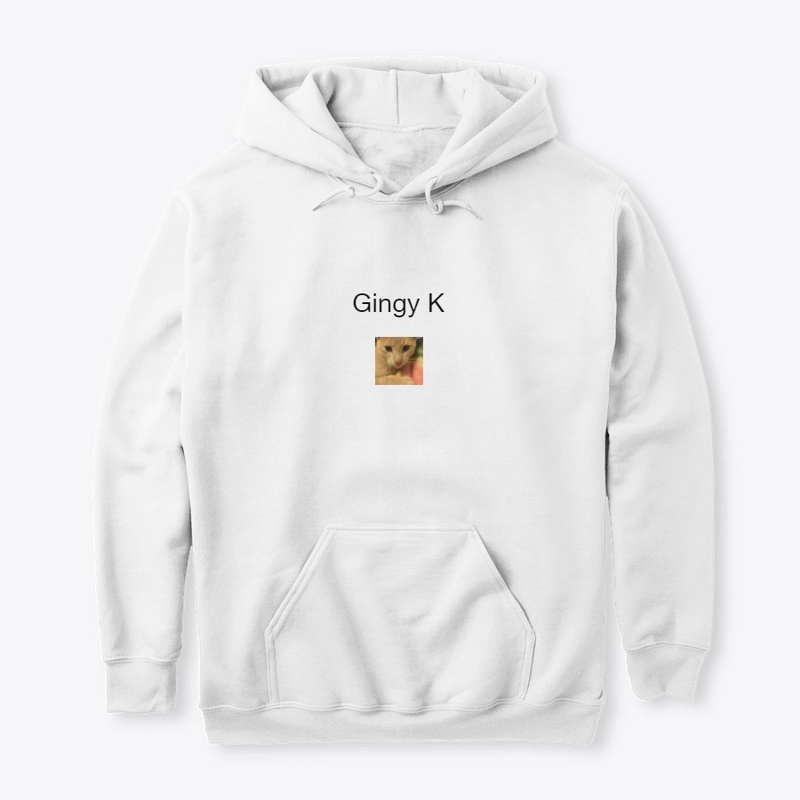 Gingy K T-shirt and white hoodie