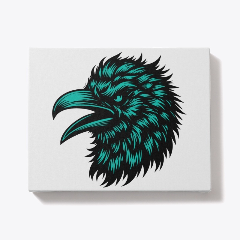 Majestic Crow Head Graphic