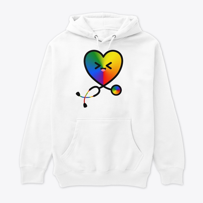 Stethoscope Heart Emoji Rainbow 2