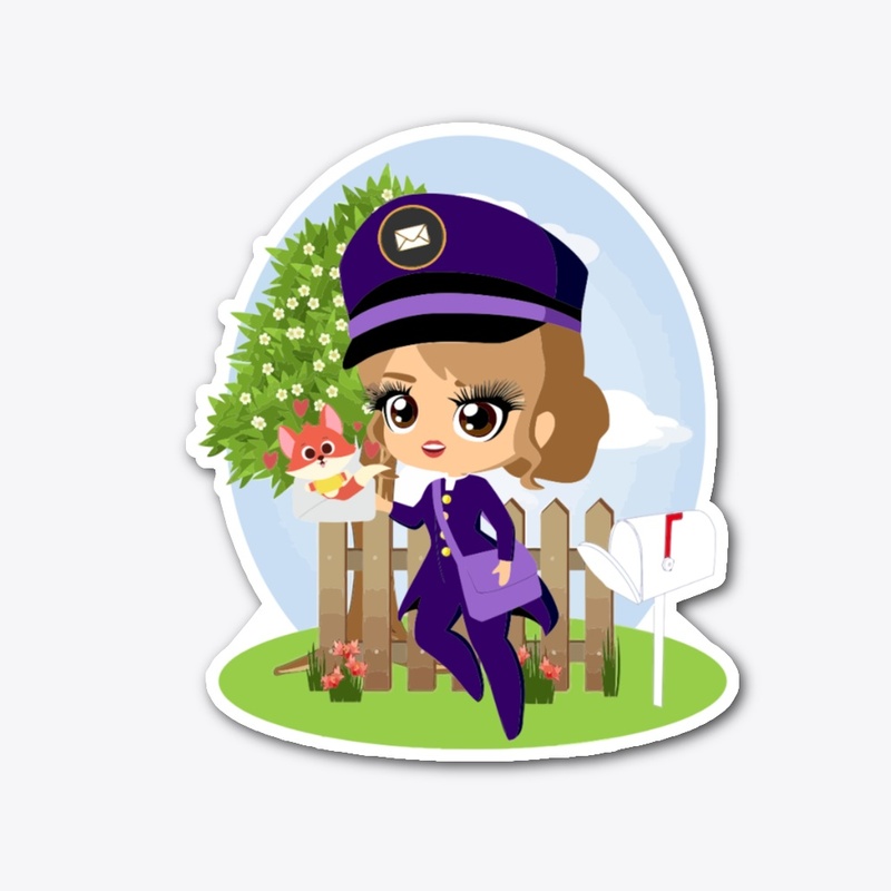 You Have Mail, Postal Woman, Fox Sticker