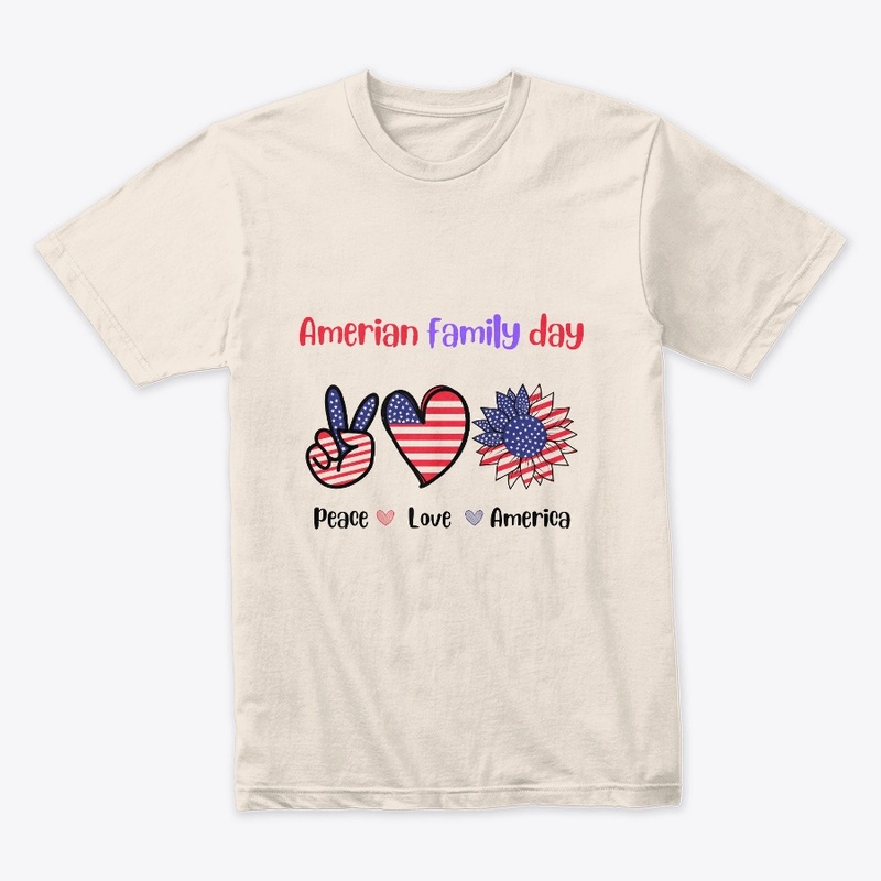 American Family Day Peace love america