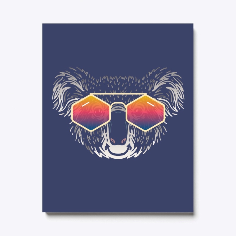 Cute Koala in Sunglasses (Colored+sg03)