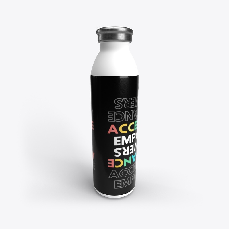 water bottle with quote 