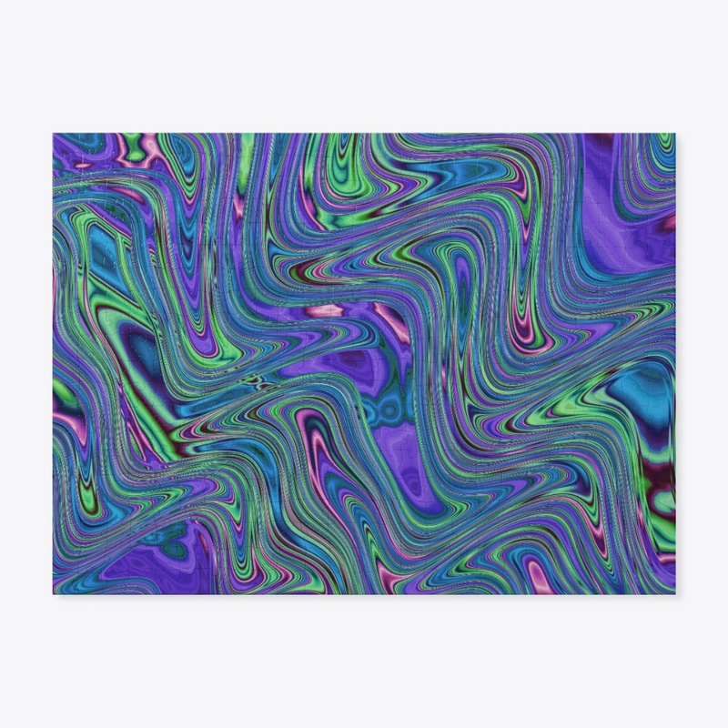 Colorful Swirly Squiggly Abstract Art