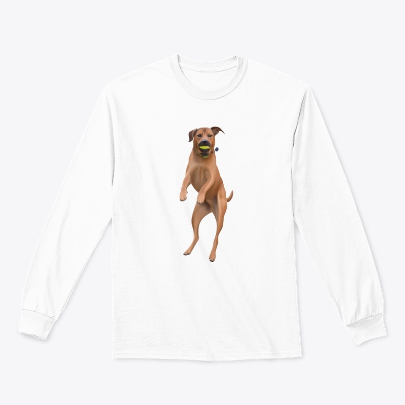 Jumping Dog with Ball