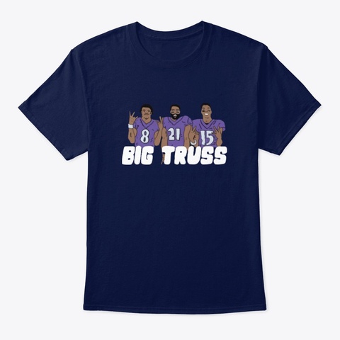 Big Truss T Shirts Navy T-Shirt Front