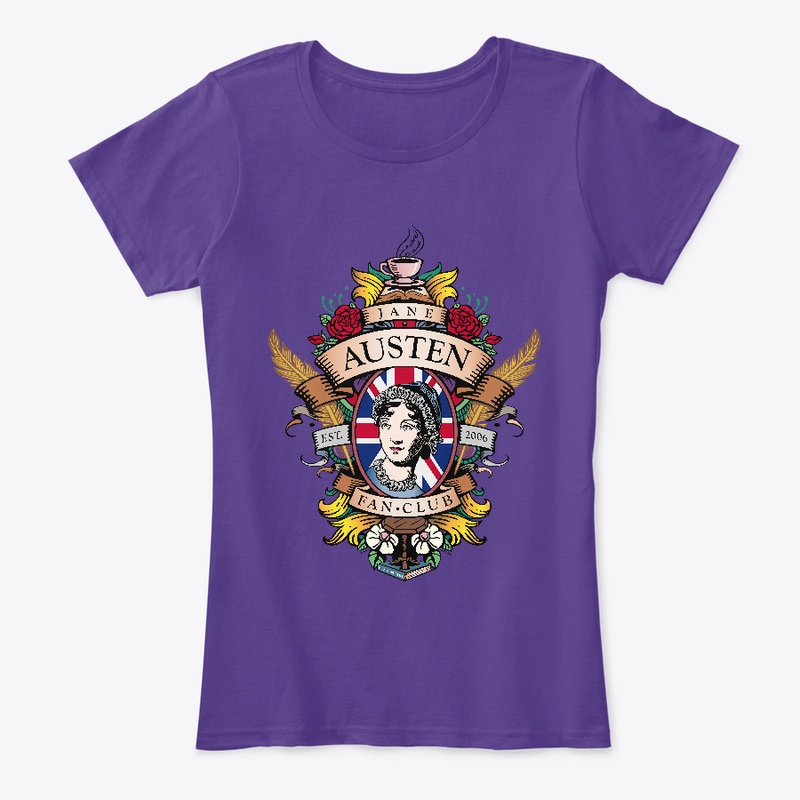 Jane Austen Fan Club Crest Womens Tee 