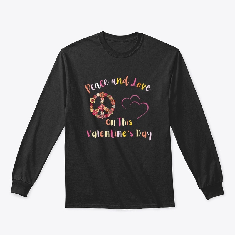 Peace and Love Valentine Family t-shirt