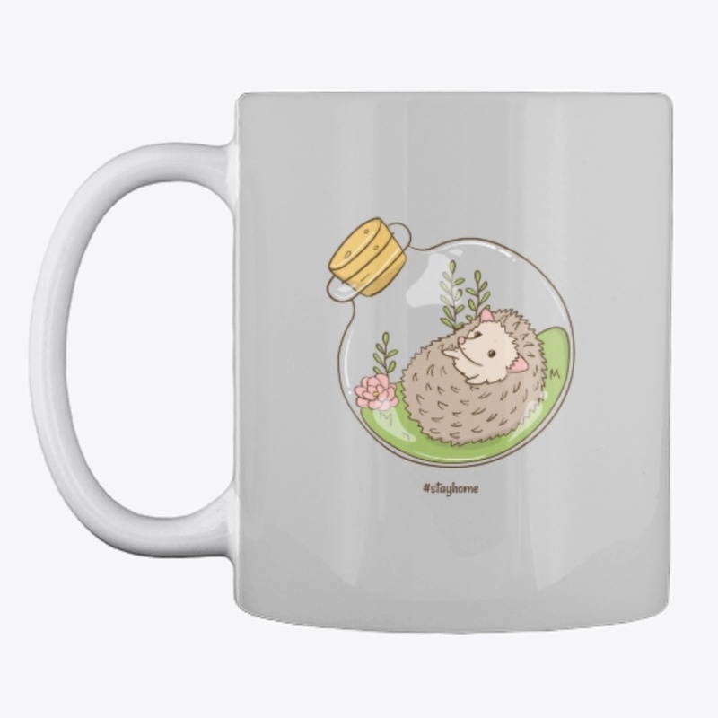 #stayhome cute hedgehog cottagecore