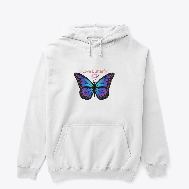 Kids Premium Tee Tag, I Love Butterfly