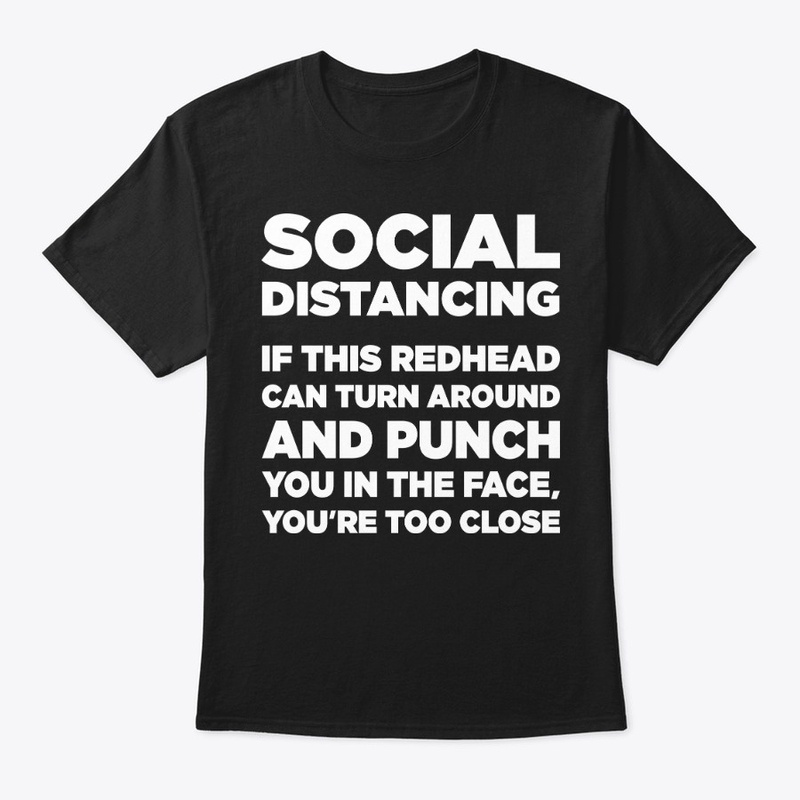 Social Distancing Redhead Funny Mask