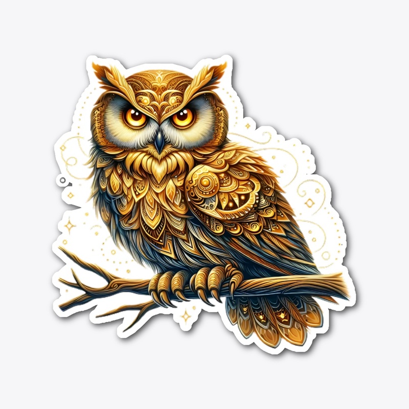 Owl Golden Design Men Women - SL02
