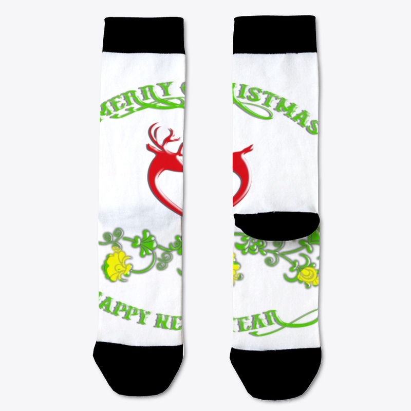 Merry Christmas with reindeer