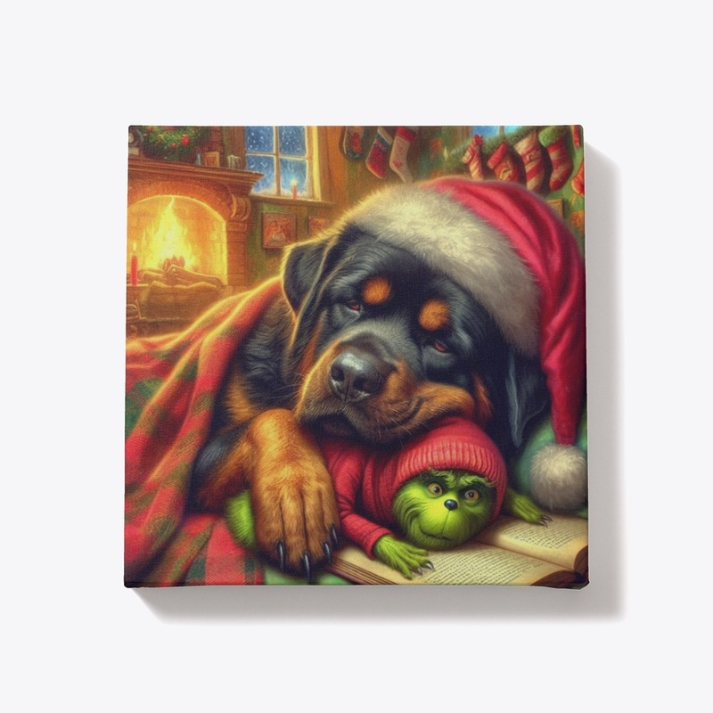 Rottweiler Christmas Eve