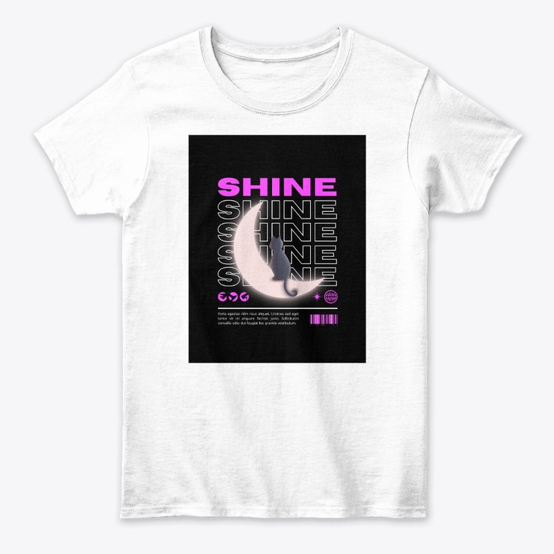 Moonlight Cat: Shine Graphic T-Shirt"