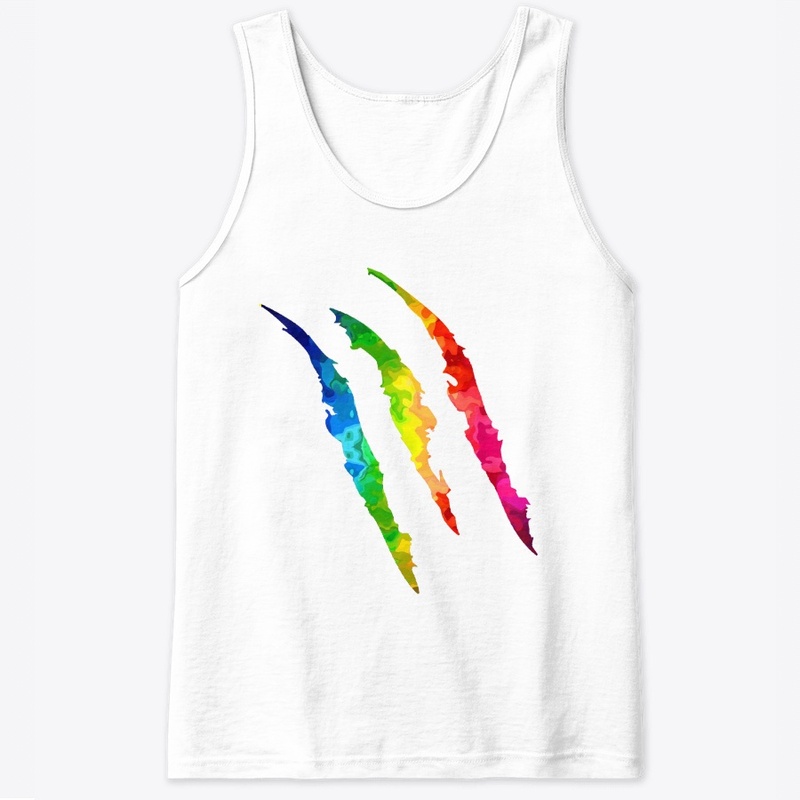 multicolored design Claw tear