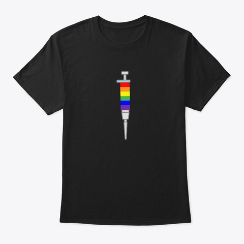 Pride Pipette Black T-Shirt Front
