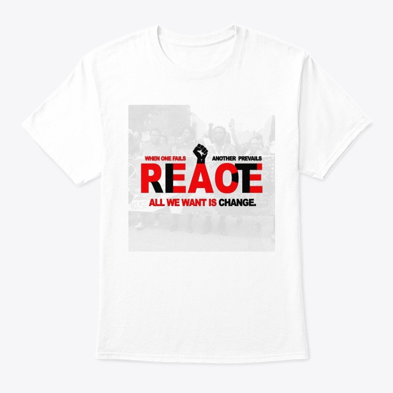 PEACE/RIOT T w/ BG  #JusticeForFloyd
