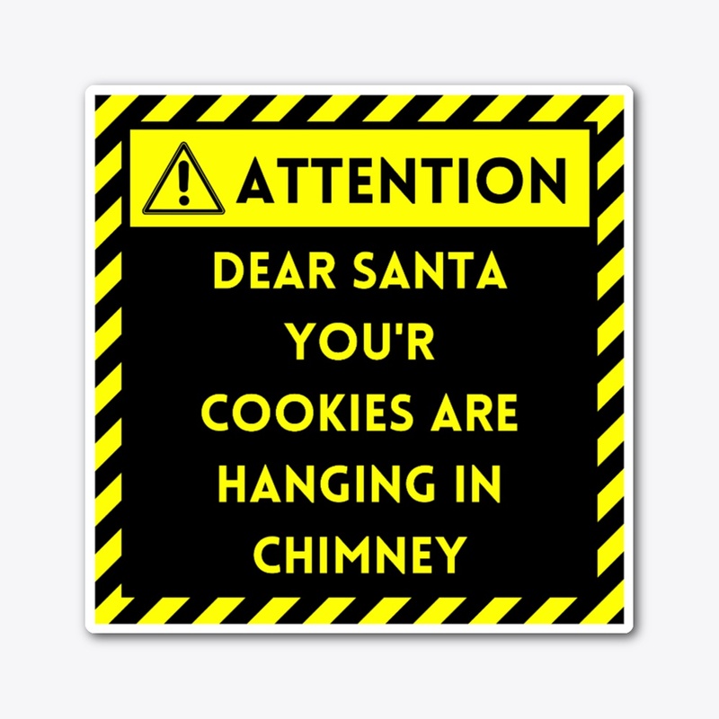 Children Offering Cookie Sticker