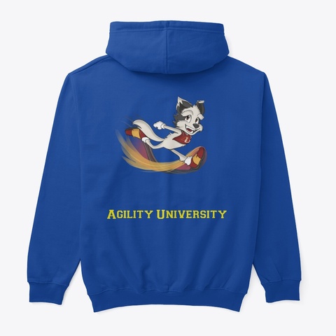 Agility University 2022! Royal T-Shirt Back