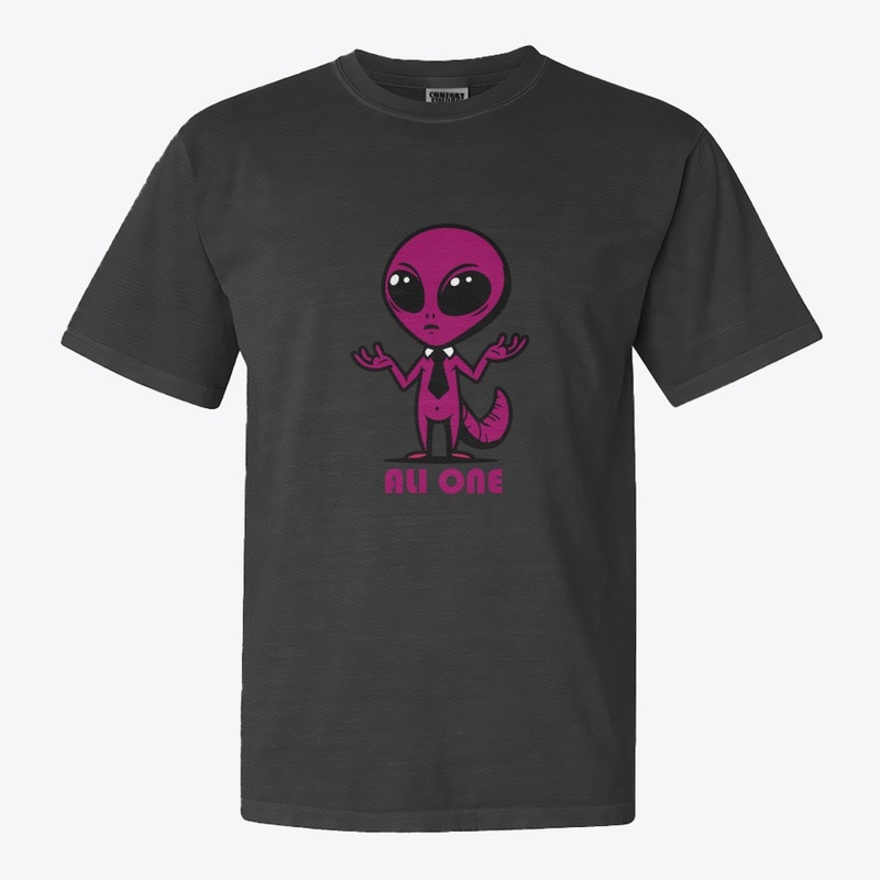 Purple Alien in Tie: All One