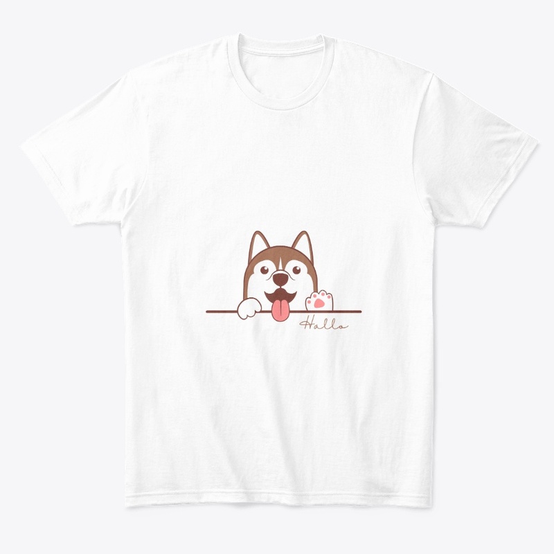 Brown Minimalist Cute Dog