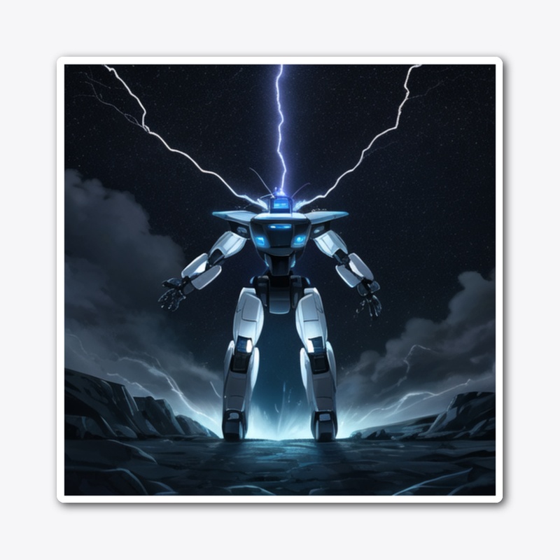 Robot with lightning