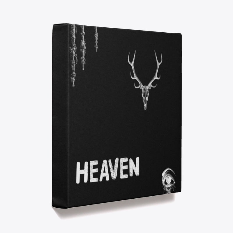 Heaven - Minimalism on Black Canvas