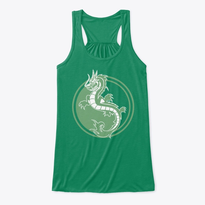 Yin and Yang Green Dragon