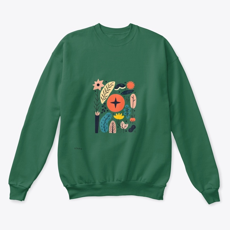 Artistic, modern graphic T-shirt design