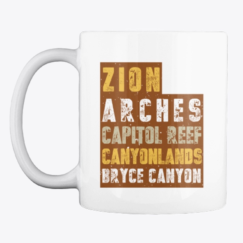 Big 5 National Parks Mug