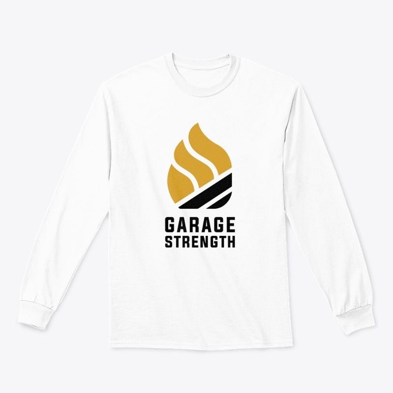 Garage Strength Flame (Vertical White)