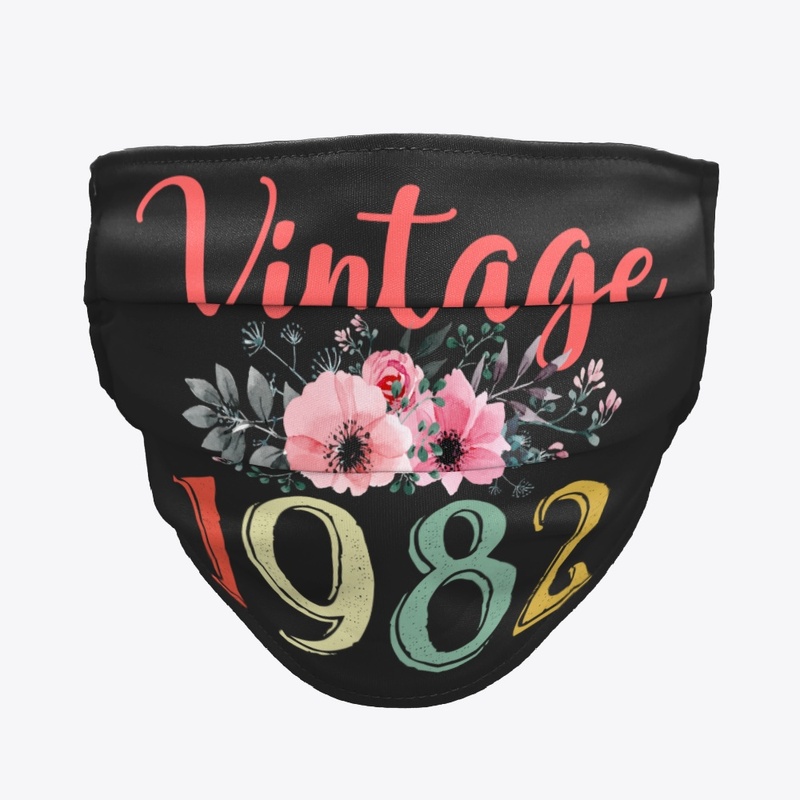 Vintage 1982 Floral 38th Birthday Gift